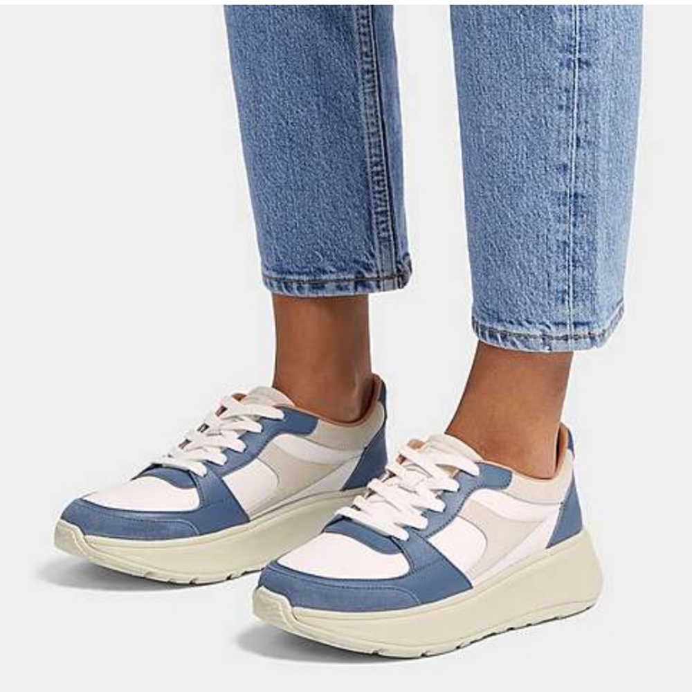 Fitflop  F-MODELeather-Mix Flatform Sneakers S.8